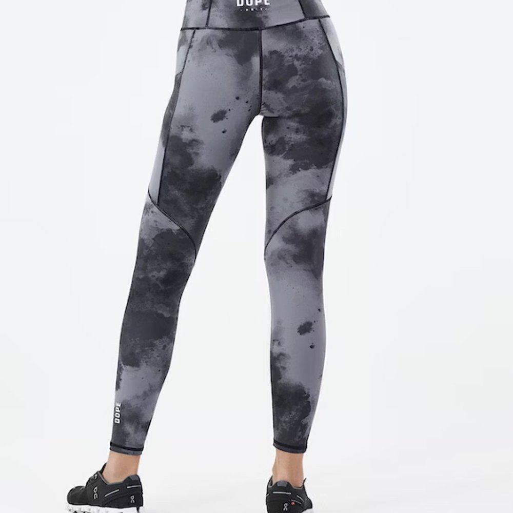 Lofty Leggings Women Black Tiedye